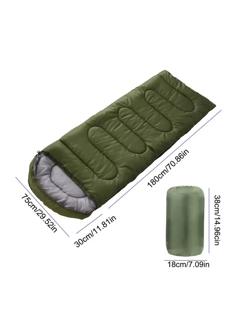 Adult Kids Camping Sleeping Bag, Lightweight Portable Sleeping Bags Backpacking Indoor and Outdoor for Hiking Traveling with Storage Bag 10-25℃