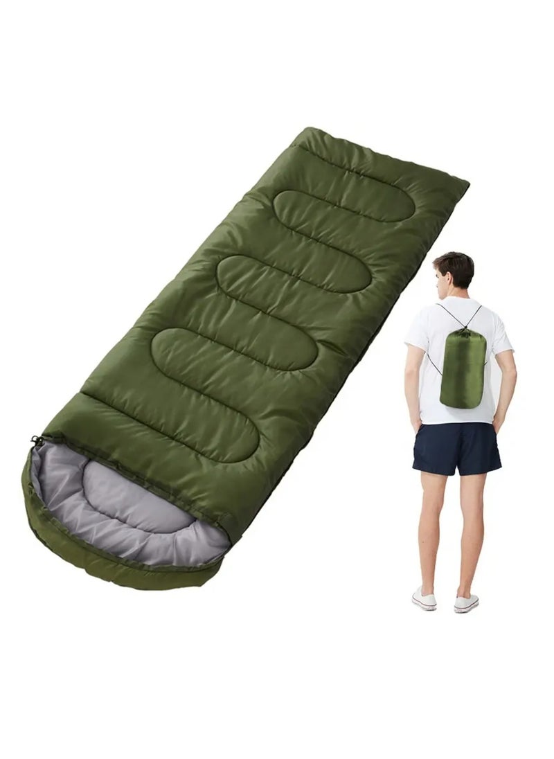 Adult Kids Camping Sleeping Bag, Lightweight Portable Sleeping Bags Backpacking Indoor and Outdoor for Hiking Traveling with Storage Bag 10-25℃