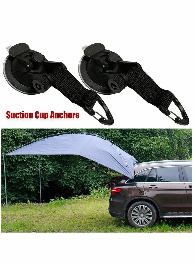 Suction Cup Anchor, Securing Hook, Tent Multifunctional Car Tensioner for Tie Downs