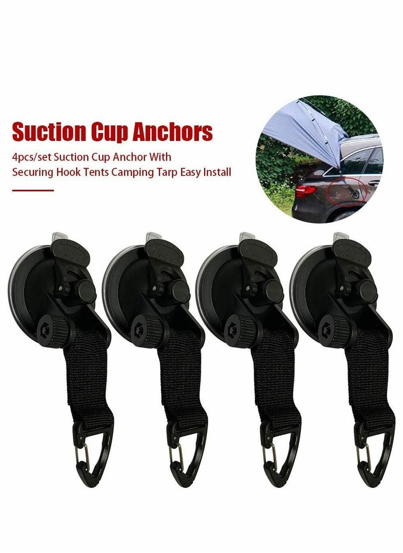 Suction Cup Anchor, Securing Hook, Tent Multifunctional Car Tensioner for Tie Downs