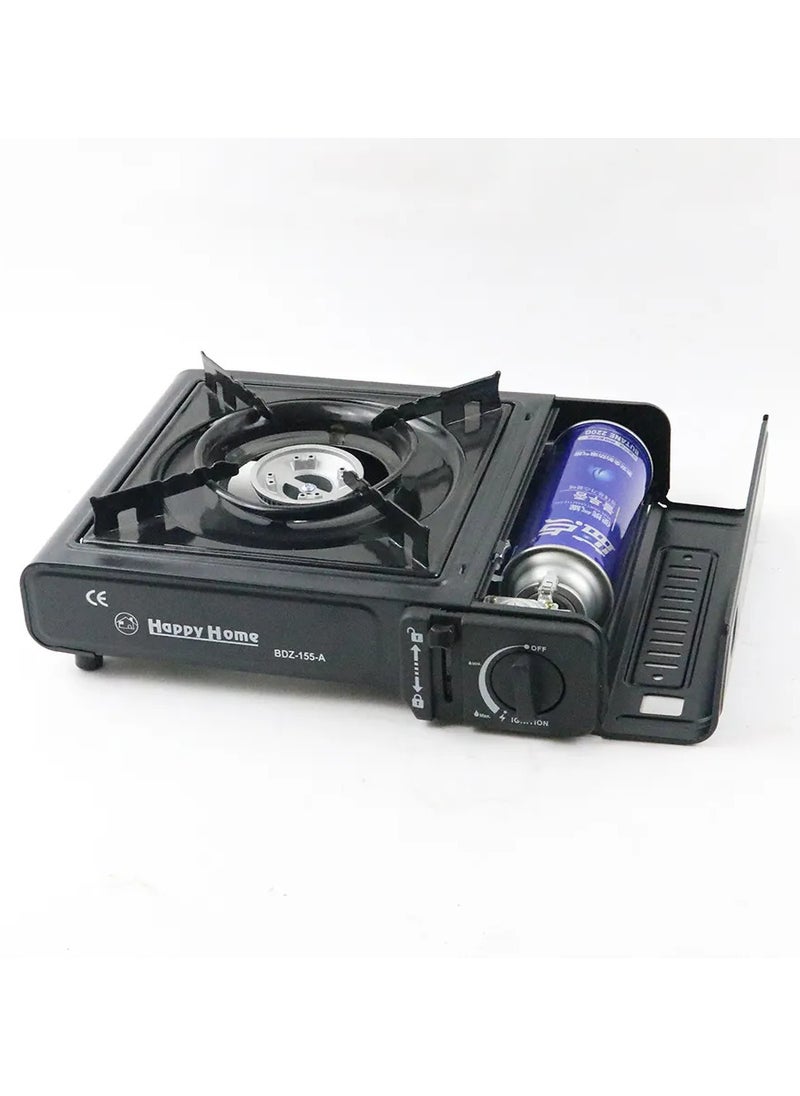 Wholesale happy home Single Burner Small Car Travel gas stove Outdoor camping portable butane gas stove with box