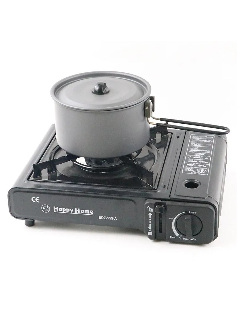 Wholesale happy home Single Burner Small Car Travel gas stove Outdoor camping portable butane gas stove with box