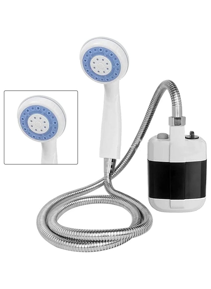 Portable Outdoor Shower - Electric Water Saving Shower with Battery Powered Pump, Ideal for Camping, Hiking, and Travel for Hiking Backpacking Camping Travel Beach Pets Watering Flowers