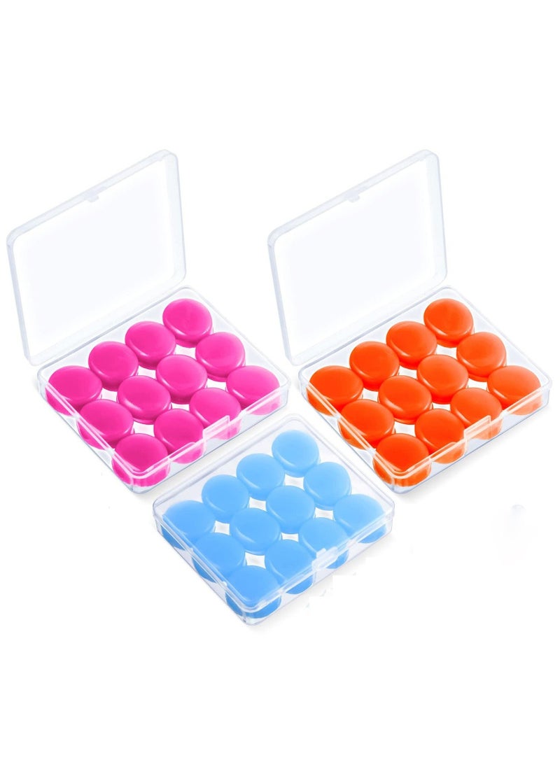 18 Pairs Ear Plugs for Sleeping Soft Reusable Moldable Silicone Earplugs Noise Cancelling Earplugs Sound Blocking Ear Plugs with Case for Swimming