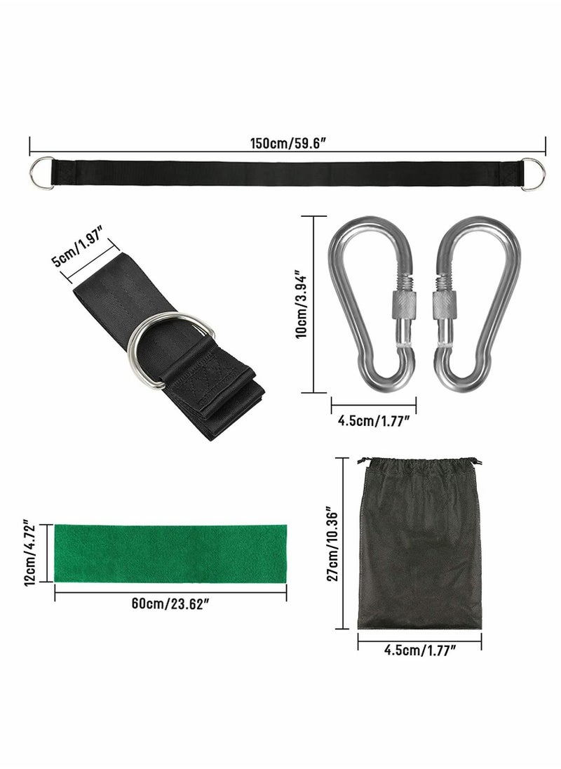 Premium Tree Swing Hanging Straps, Use for your Tree Swings, Childrens Swing and All Garden Swings Hanging Kit Straps Hooks Carabiner Garden Swing Fittings