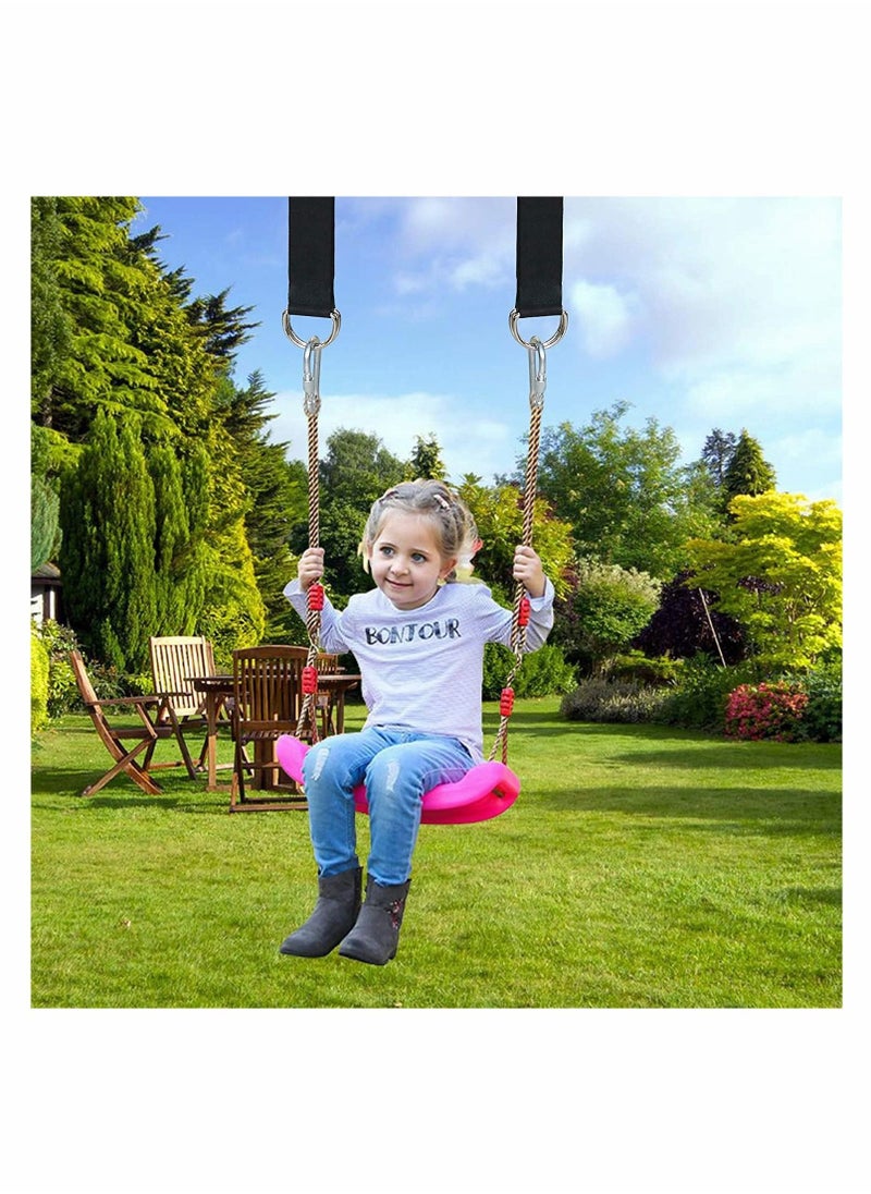 Premium Tree Swing Hanging Straps, Use for your Tree Swings, Childrens Swing and All Garden Swings Hanging Kit Straps Hooks Carabiner Garden Swing Fittings