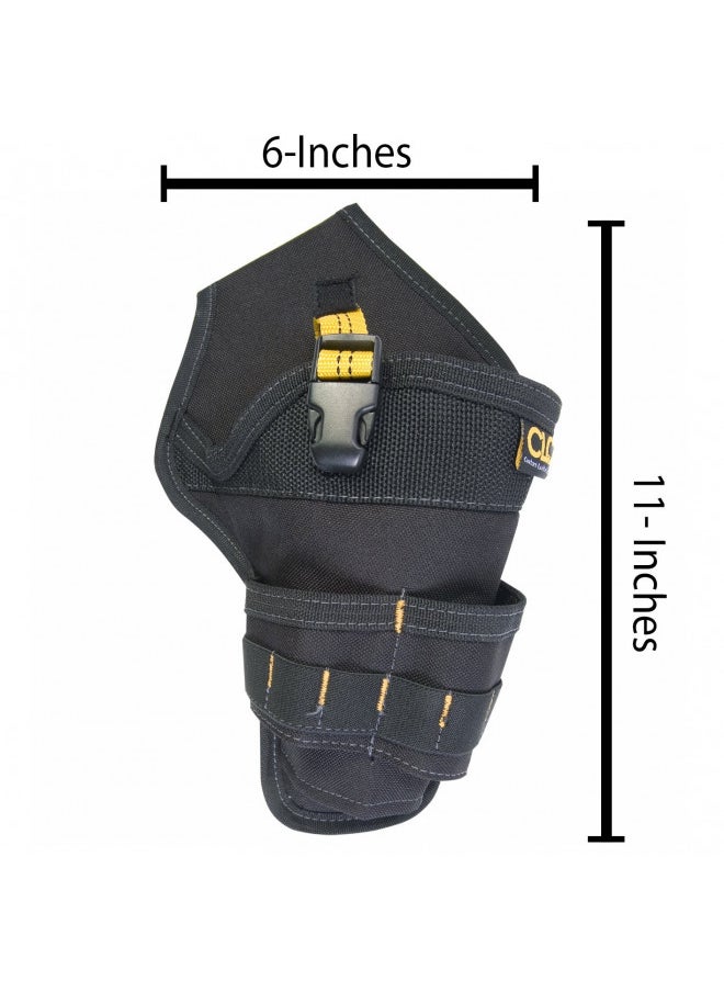 CLC Custom Leathercraft 5023 Deluxe Cordless Poly Drill Holster, Black