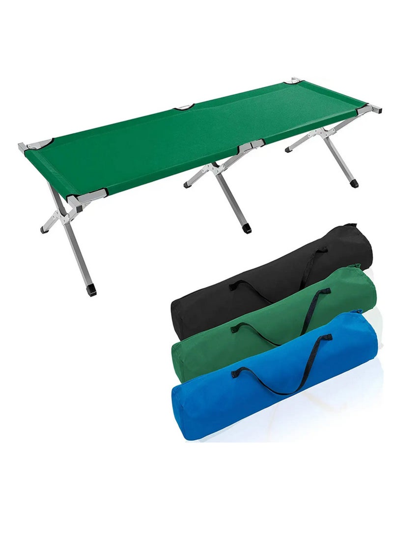 GO2CAMPS Heavy Duty Foldable Camping Bed with Carry Bag | Sun Lounger | Travel Bed | Camping Cot | Portable Multifunctional Trip Bed for Hiking, Beach, Desert, Home,offices,Traveling | Military-Grade Portable Sleeping Bed with 190cm Length, 65cm Width, and 42cm Height – Ideal for Camping, Hiking, and Outdoor Adventures