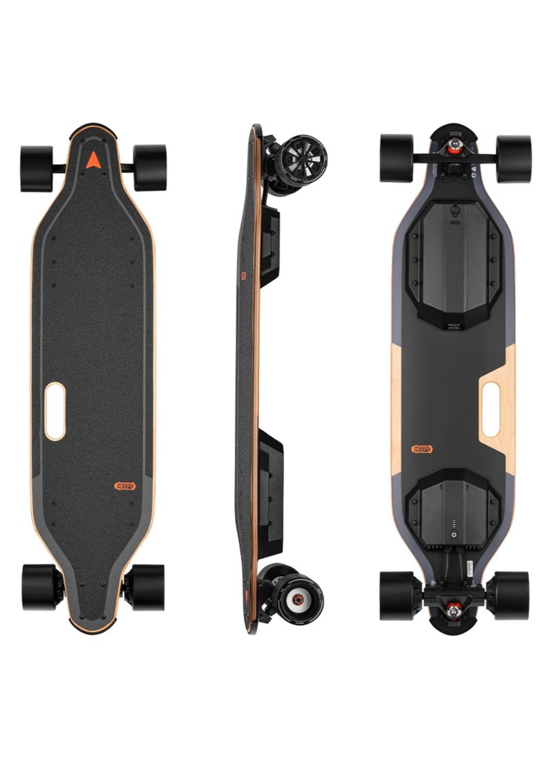 MADNESS MEEPO V5ER Electric Skateboard Black Easy to carry, 500W x 2 Hub Motors, 11 Miles Range with Remote Control