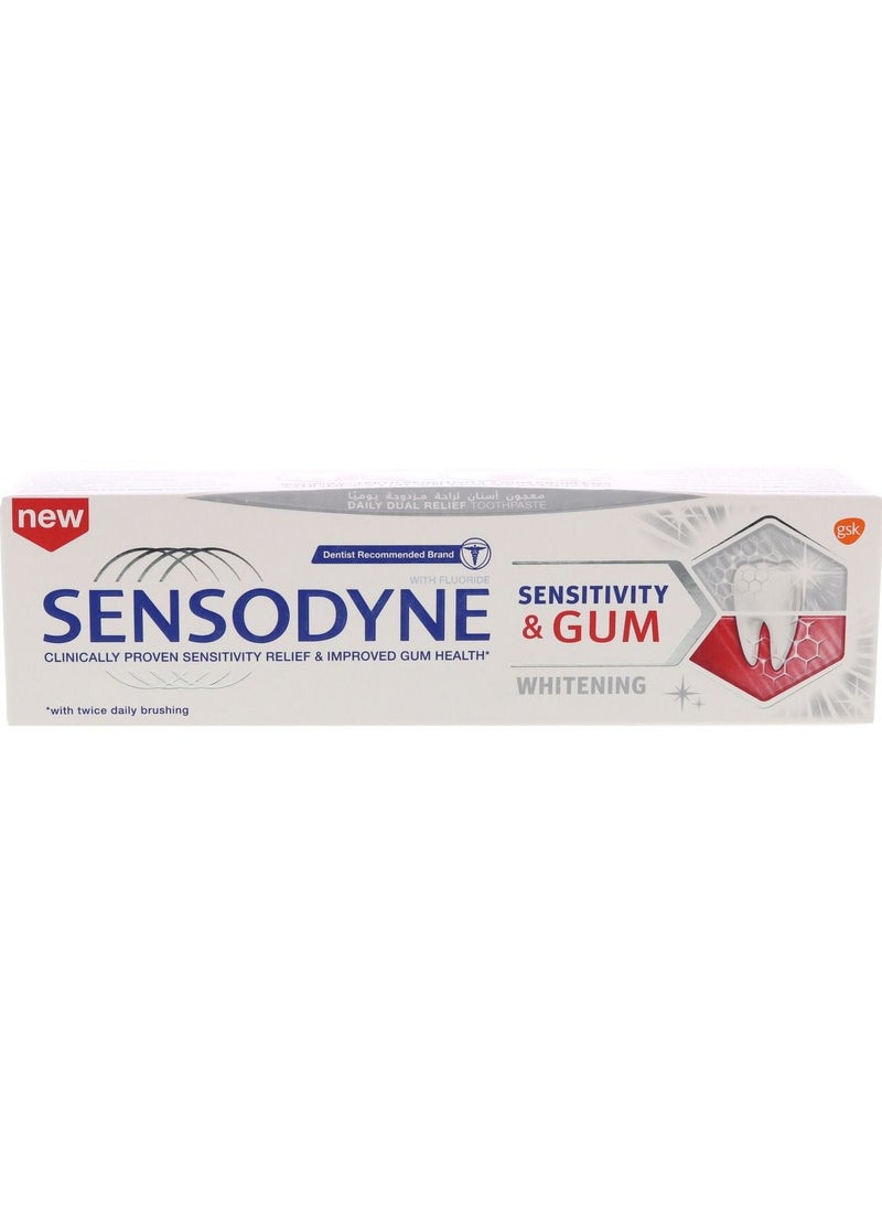 Sensitivity And Whitening for Sensitive Teeth And improved Gum Health 75ml