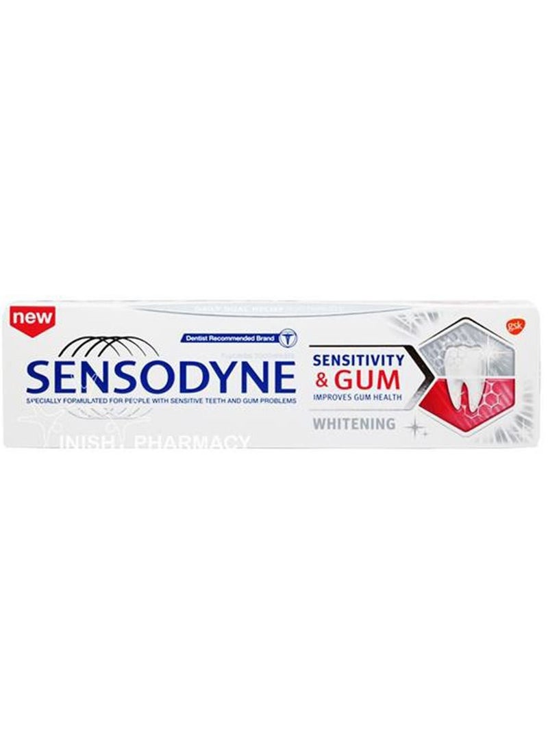 Sensitivity And Whitening for Sensitive Teeth And improved Gum Health 75ml