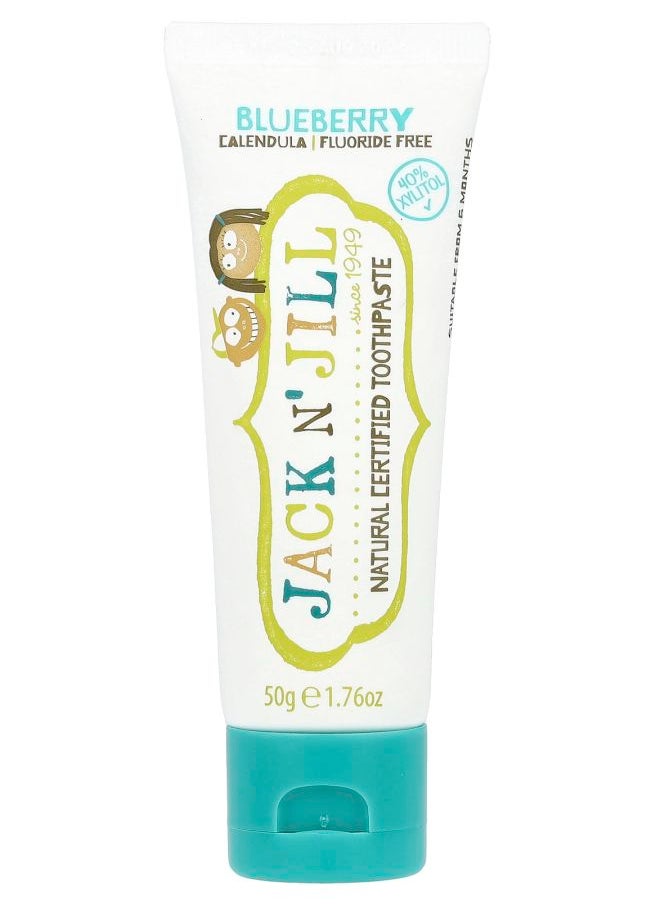 Natural Certified Toothpaste 6 Months+ Blueberry 1.76 oz (50 g)