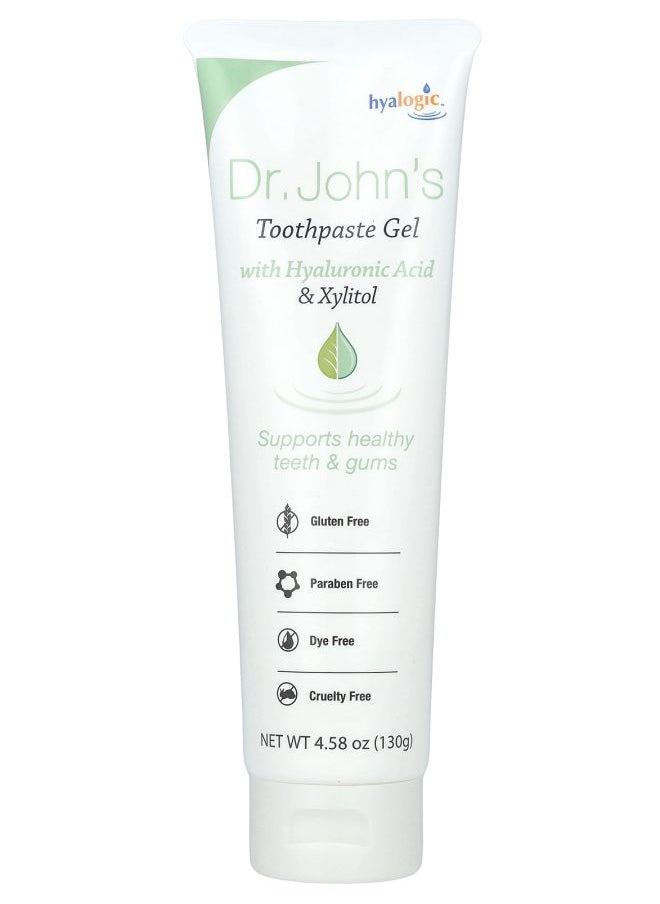 Dr. John's Toothpaste Gel with Hyaluronic Acid & Xylitol Mint 4.58 oz (130 g)