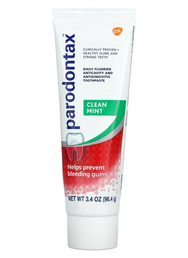 Daily Fluoride Anticavity And Antigingivitis Toothpaste Clean Mint 3.4 oz (96.4 g)