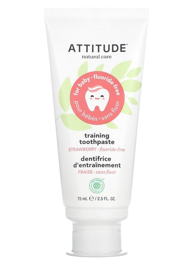 Baby Training Toothpaste Fluoride Free Strawberry 2.5 fl oz (75 mL)