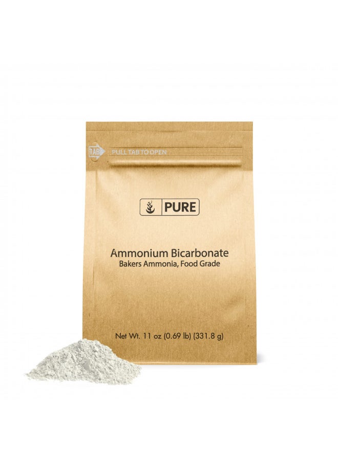 Pure Original Ingredients Ammonium Bicarbonate (11oz) Baker's Ammonia, Traditional Leavening Agent, Food Grade