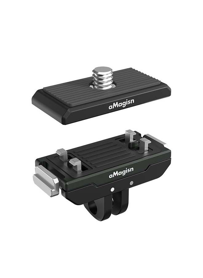 Premium Metal Magnetic Quick Release Accessory For Insta360 Ace Pro - Essential For Insta360 Ace Metal Magnetic Quick Disassembly Action Cameras (Acepro Metal Quick Release + Upper Cover)