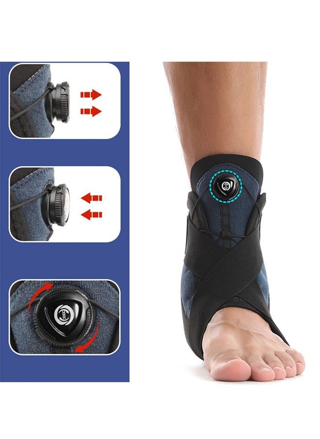 Ankle Support, Ankle Support Protector, Adjust The Tightness Of The Knob Painless Fixation Strong Correction Breathable Fabric For Pain Relief, Recovery And Ankle Injury