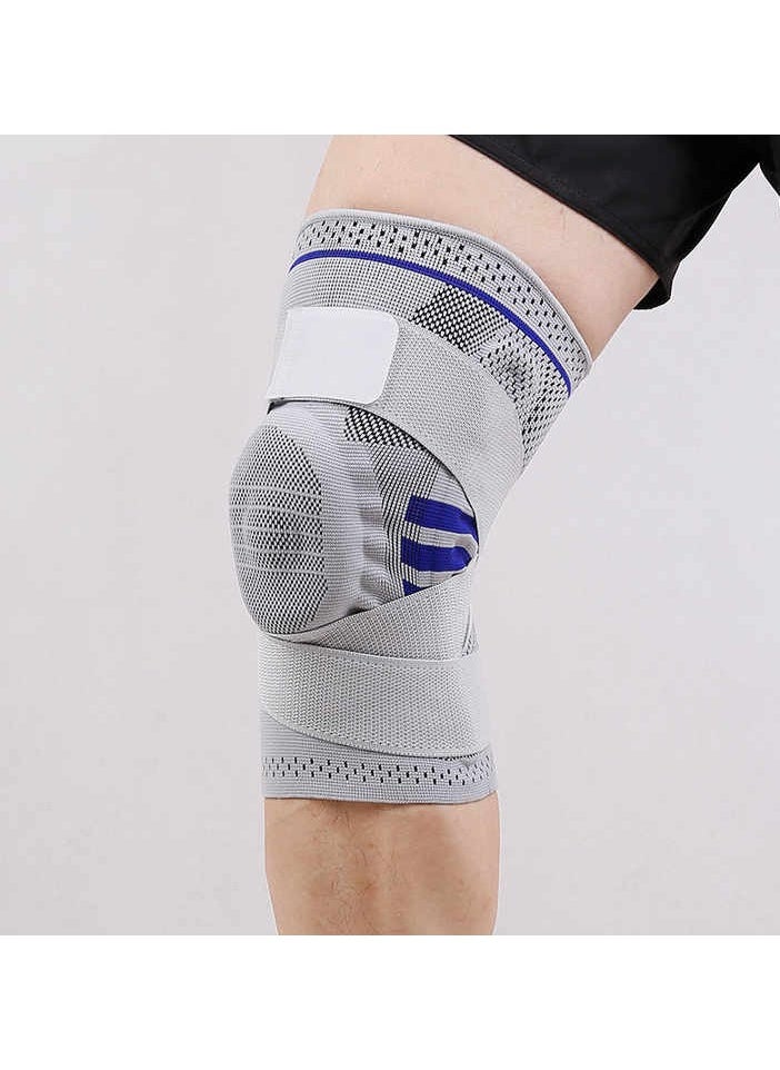 Taping sports gel pads spring support basketball badminton patella knee pads jump rope fitness non-slip knee brace sleeves