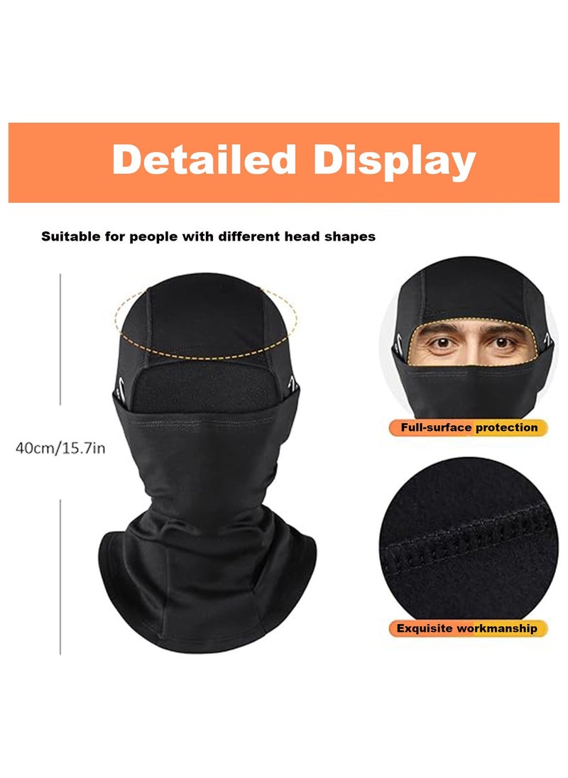 2 PCS Winter Balaclava Ski Mask for Men & Women, Windproof Face Mask Warm Hood for Cold Weather Sking Snowboarding Bicycle Outdoor Sports