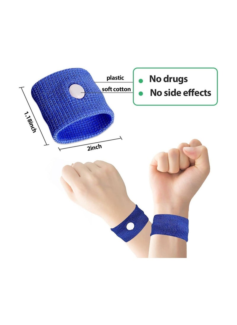 Motion Sickness Relief Wristbands Travel Acupressure Nausea Band Anti Car Sea Morning Bands for 9 Pairs