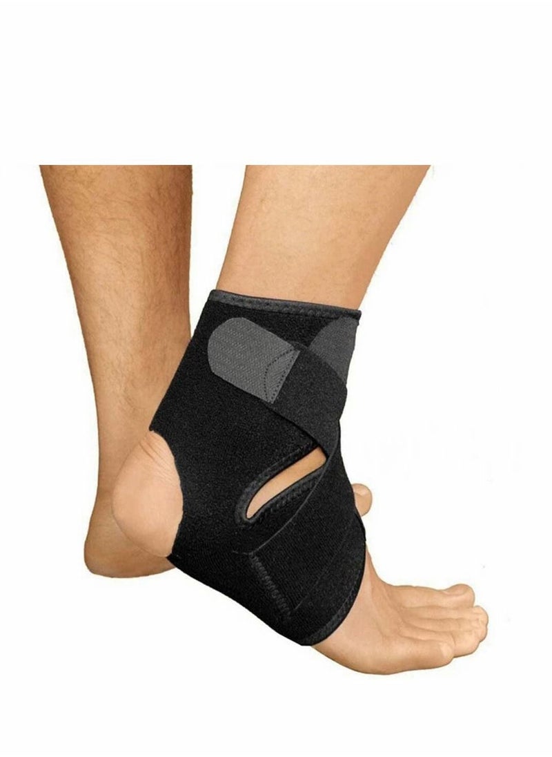 Ankle Support Brace Sleeve Wrap Adjustable Breathable for Plantar Fasciitis, Ligament Damage, Weak Ankles, Achilles Tendonitis and Arthritis, Stabilize Ligaments (Left or Right Foot, 1 Pcs)