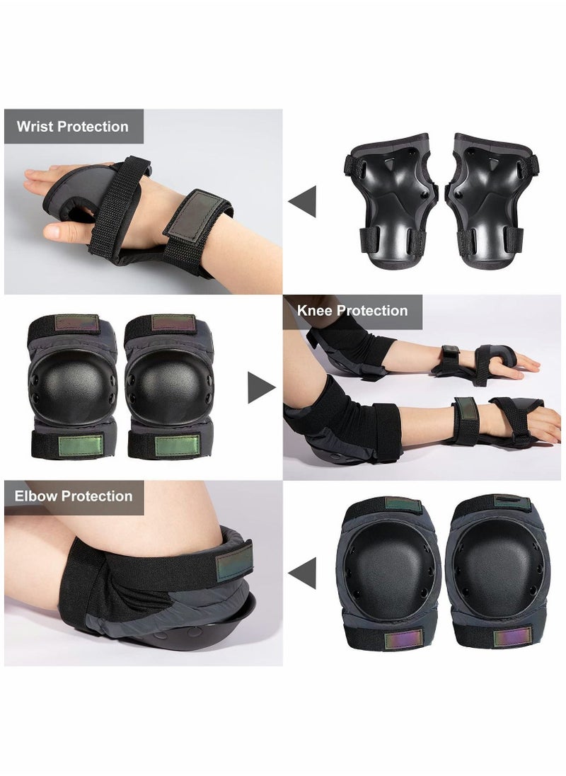 Sports Protective Gear Set Teens Adult Sports Knee Elbow Wrist Pads Protection Equipment for Bicycle Inline Skating