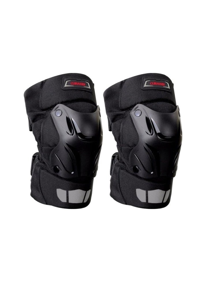 Protected knee for motorcycles - black Colour:Black Body:54 - 61 cm