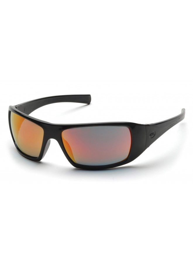 Pyramex Safety-SB5645D Goliath Safety Eyewear, Black Frame, Ice Orange Lens