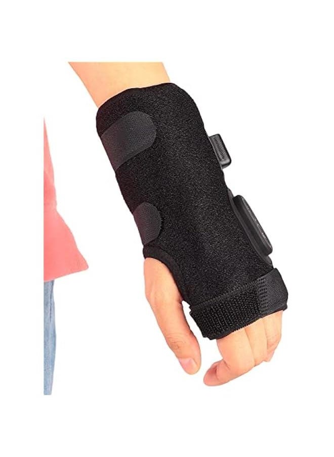 Electric Wrist Heated Brace, Adjustable 3 Gears Massage Heating Pad for Hand Palm Carpal Tunnel Arthritis(Left)