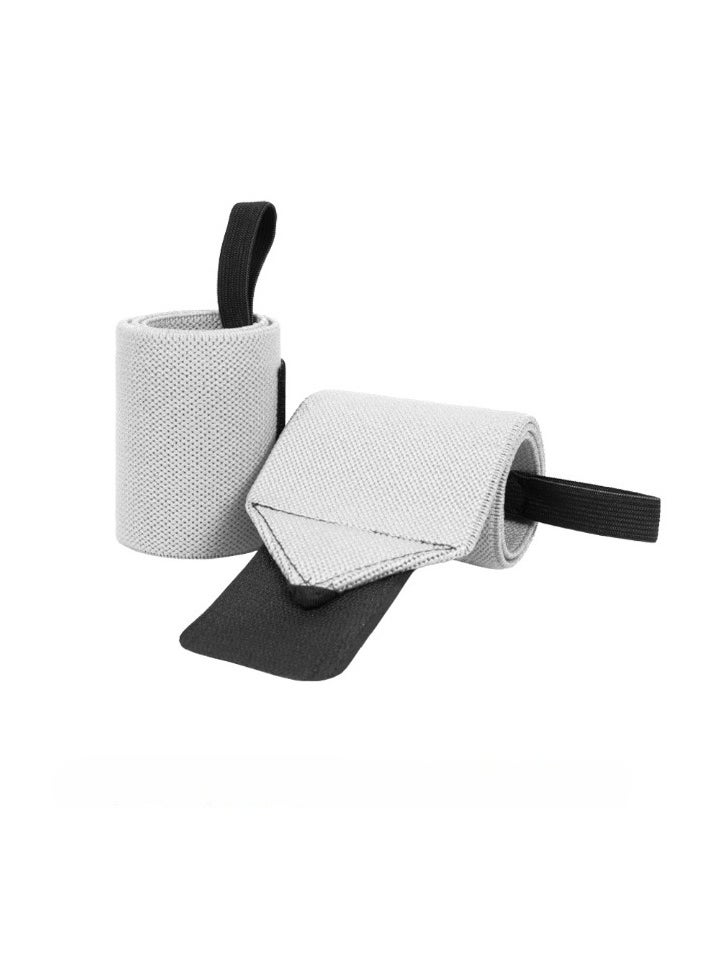 Weight Lifting Wrist Wraps, Comfortable Wrist Support Brace, Elastic And Durable Gym Training Fist Straps, Adjustable Breathable Wrist Band For Workouts Gym, (All White)