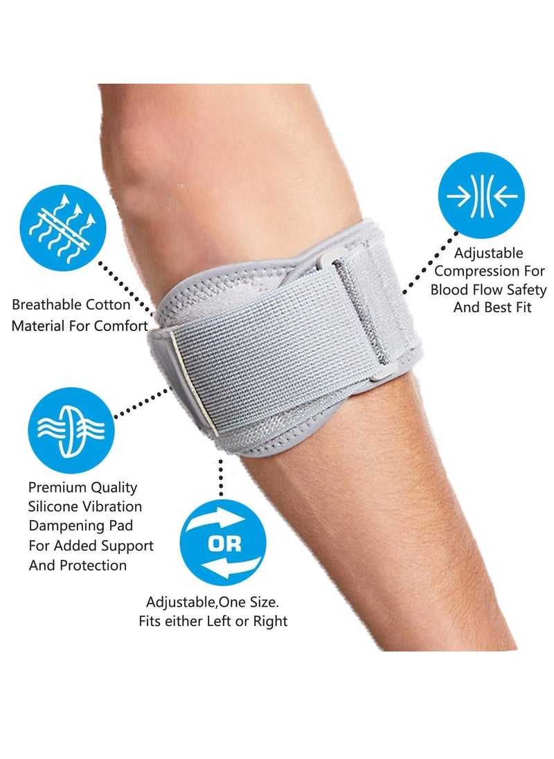 Elbow Brace, for Tendonitis, Tennis & Golfer's Elbow Pain Relief, Elbow Brace Support Strap for Men and Women for Weightlifting, Tennis, Golf, Pressure Relief & Sports Injury Recovery