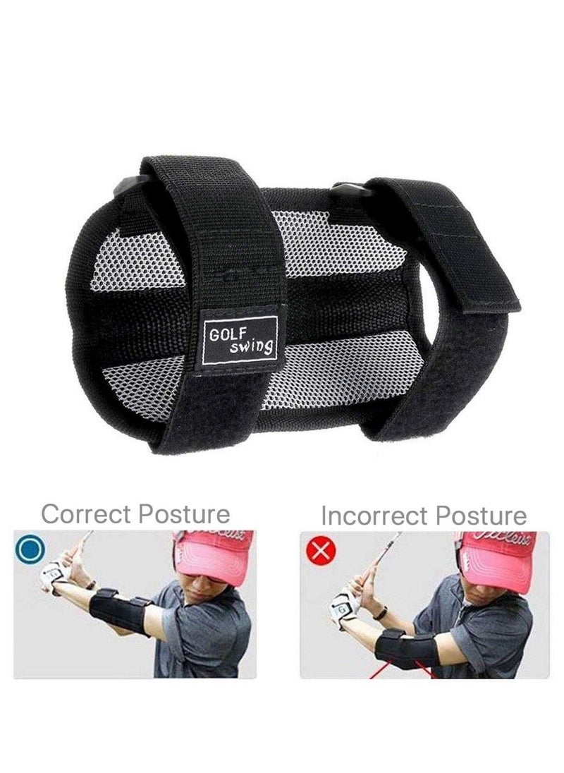 Tennis Elbow Brace, Upper Arm Brace, Golf Straight Swing Practice Training Aid Elbow Support Brace Arm Band Trainer