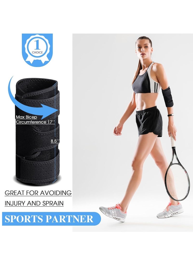 Elbow Brace, Elbow Splint for Cubital Tunnel Brace for Sleeping-Immobilizer for Ulnar Nerve Brace Elbow Pain fit Men & Women