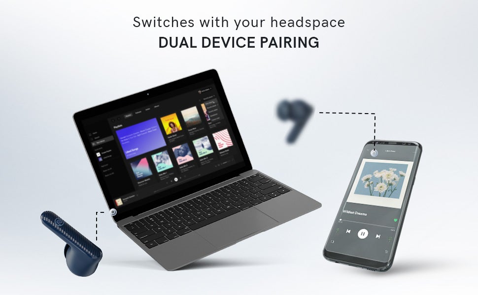 Aura Buds in-Ear Truly Wireless Earbuds with 60H of Playtime, Quad Mic with ENC, Dual Device Pairing, Instacharge(10 min=150 min),12mm Polymer Composite Driver,BT v5.3 Aura Black