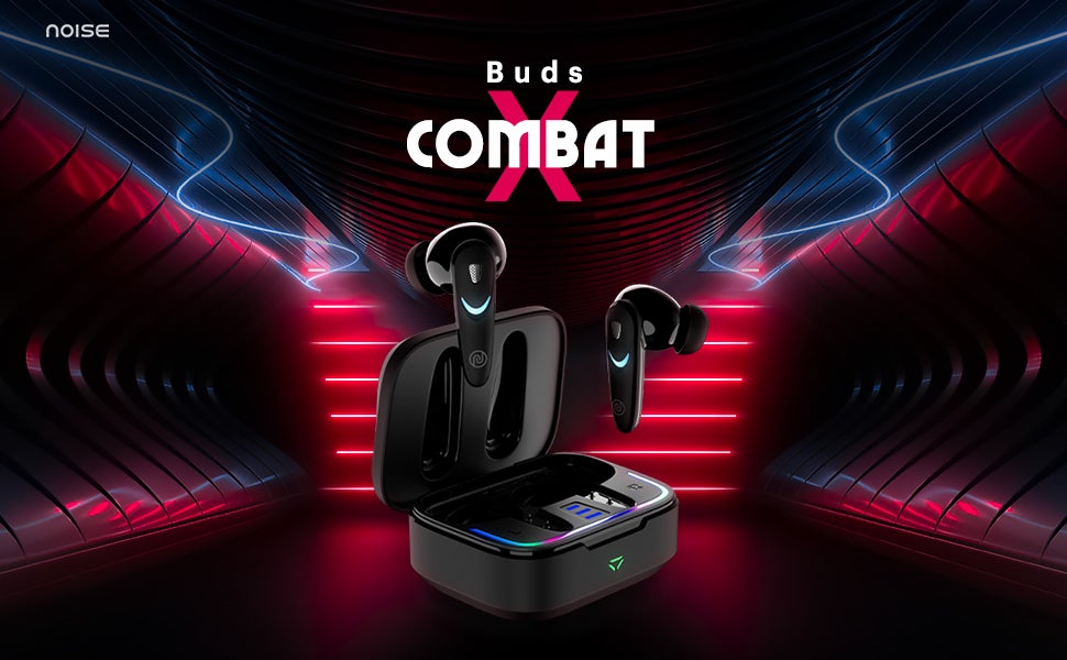 Newly Launched Buds Combat X In-Ear Truly Wireless Gaming Earbuds with 40ms Low Latency, 60H of Playtime, Spatial Audio, RGB Lights,Instacharge(10 min=180 min),10mm Driver,BT v5.3 Shadow Grey