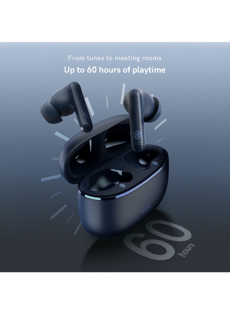 Aura Buds in-Ear Truly Wireless Earbuds with 60H of Playtime, Quad Mic with ENC, Dual Device Pairing, Instacharge(10 min=150 min),12mm Polymer Composite Driver,BT v5.3 Aura Blue