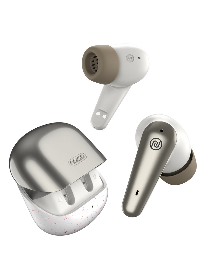 Buds X Prime in-Ear Truly Wireless Earbuds with 120H of Extended Playtime, ENC for Clear Calling, Instacharge(10 min=200 min),Modern Dual Tone Finish, 11mm Driver, BT v5.3 Champagne White