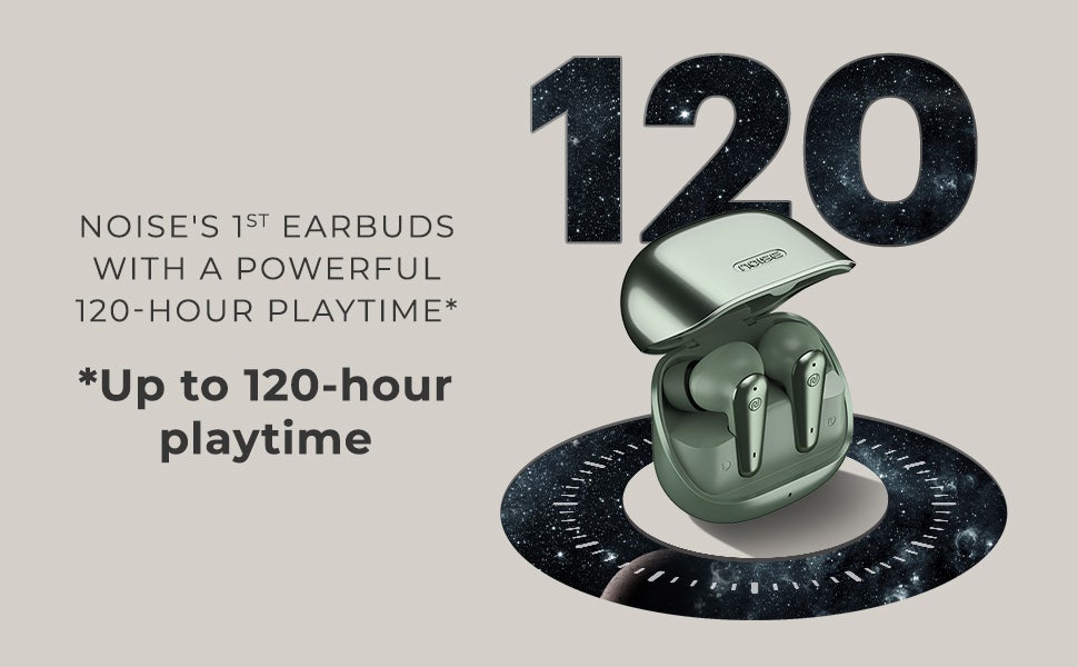 Buds X Prime in-Ear Truly Wireless Earbuds with 120H of Extended Playtime, ENC for Clear Calling, Instacharge(10 min=200 min),Modern Dual Tone Finish, 11mm Driver, BT v5.3 Champagne White