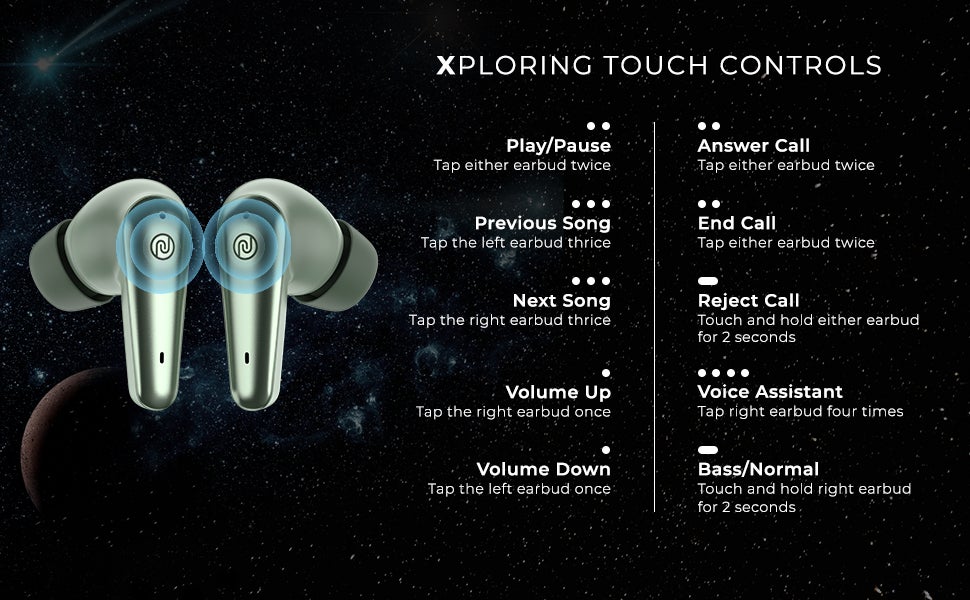 Buds X Prime in-Ear Truly Wireless Earbuds with 120H of Extended Playtime, ENC for Clear Calling, Instacharge(10 min=200 min),Modern Dual Tone Finish, 11mm Driver, BT v5.3 Champagne White