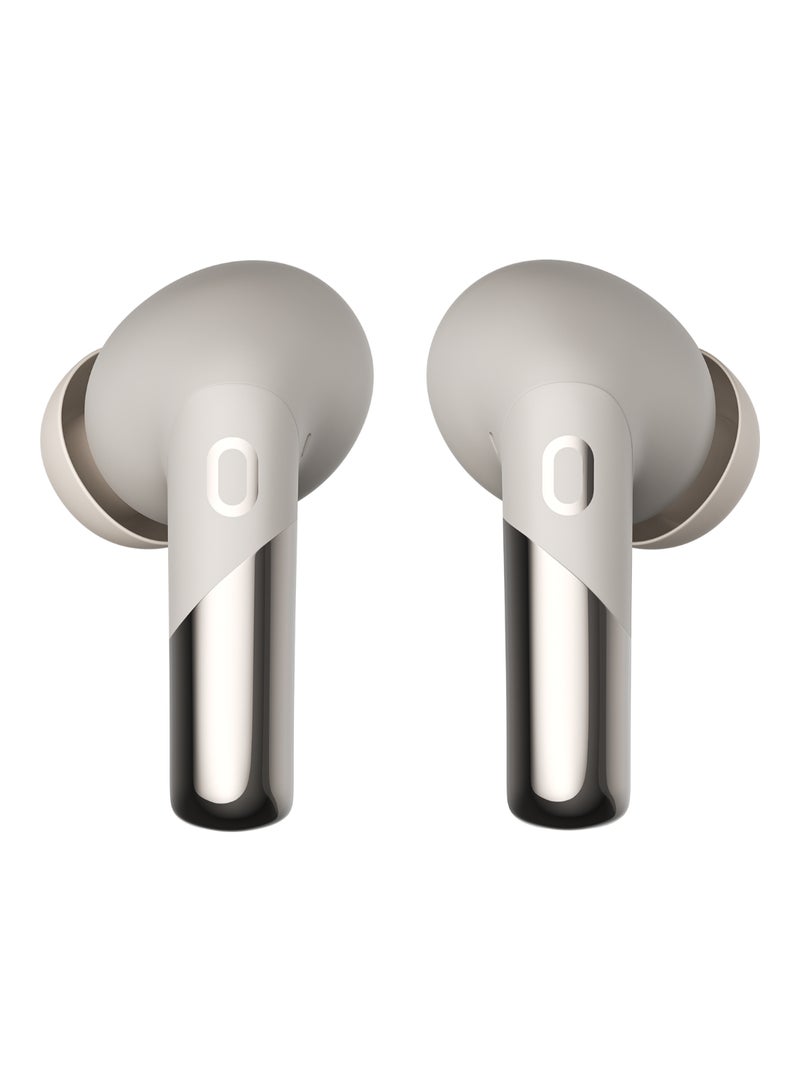 Newly Launched Buds Xero Truly Wireless in-Ear Earbuds with Adaptive Hybrid ANC Up to 50dB to Detect Sound Environment, in-Ear Detection, Sound+ Algorithm, 12.4MM Driver, BT v5.3 Chrome Beige