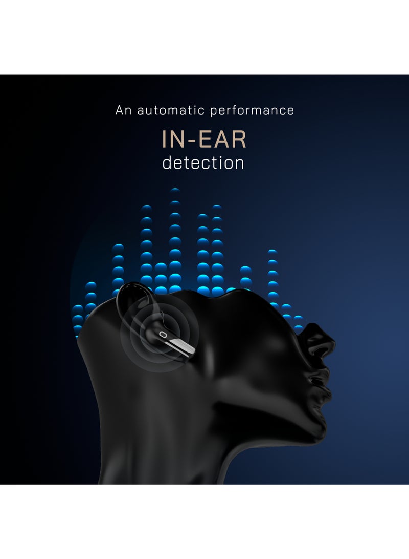 Newly Launched Buds Xero Truly Wireless in-Ear Earbuds with Adaptive Hybrid ANC Up to 50dB to Detect Sound Environment, in-Ear Detection, Sound+ Algorithm, 12.4MM Driver, BT v5.3 Chrome Black