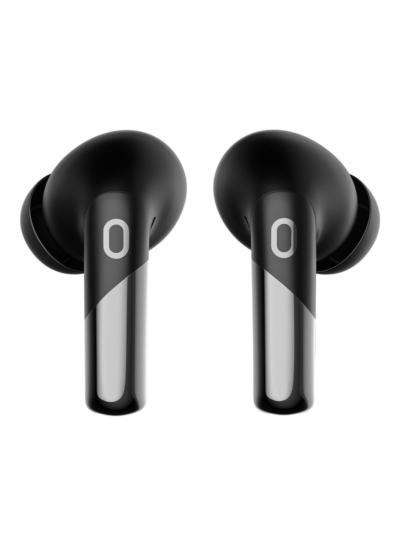 Newly Launched Buds Xero Truly Wireless in-Ear Earbuds with Adaptive Hybrid ANC Up to 50dB to Detect Sound Environment, in-Ear Detection, Sound+ Algorithm, 12.4MM Driver, BT v5.3 Chrome Black