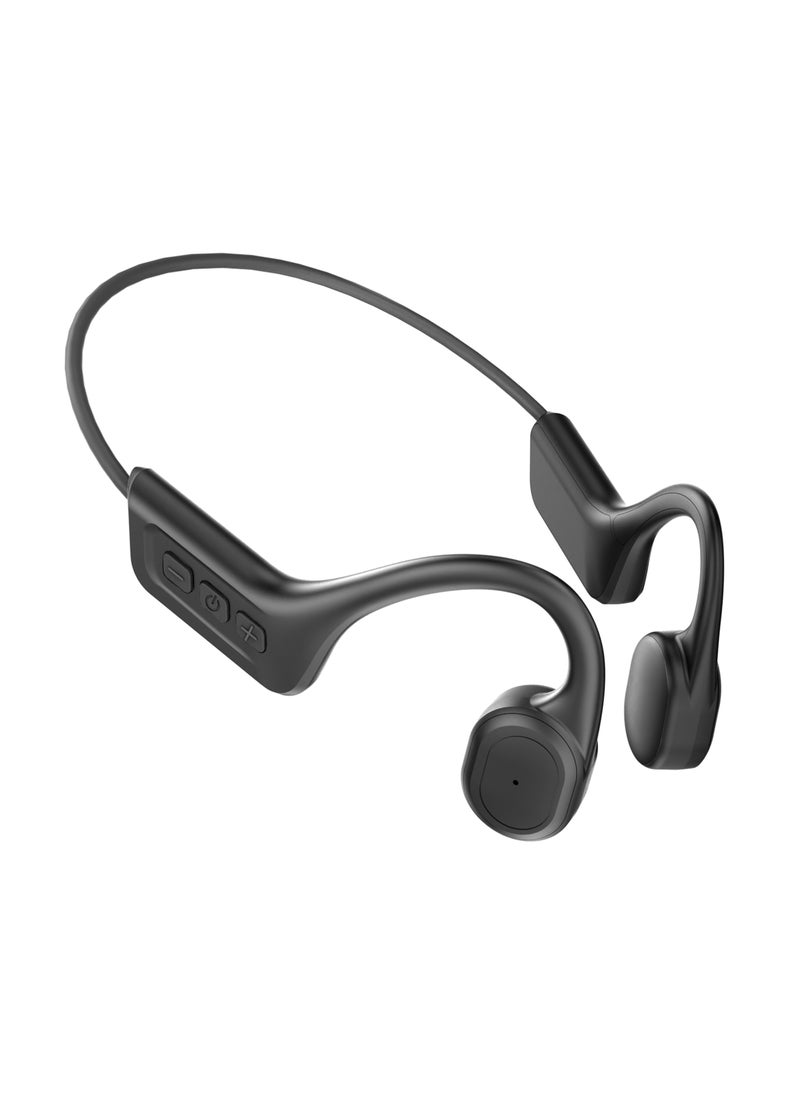 Soundtec Bone Conduction Swimming Headphones IPX8 / 32 GB Built in memory / 8 Hours Play Time / Lightweight Design / 10m Transmission Distance / Open Ear Design - Black