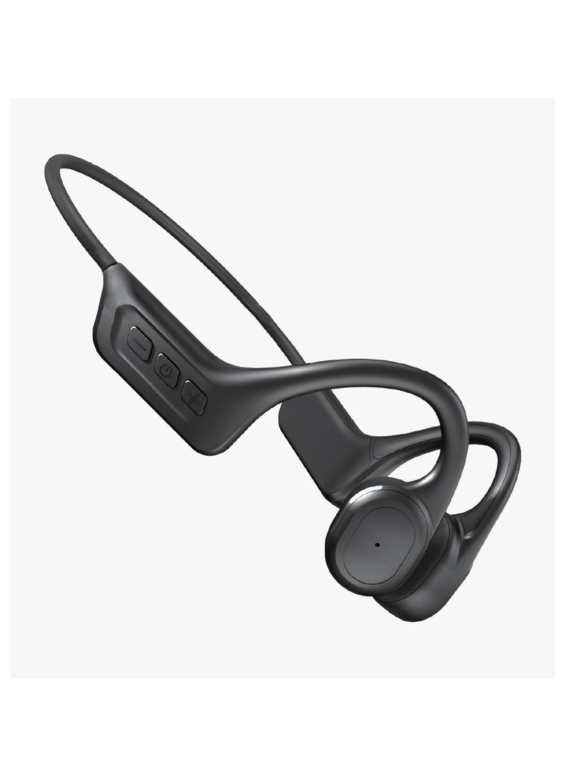 Soundtec Bone Conduction Swimming Headphones IPX8 / 32 GB Built in memory / 8 Hours Play Time / Lightweight Design / 10m Transmission Distance / Open Ear Design - Black