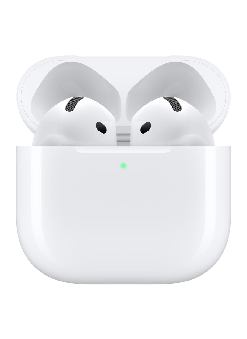 Apple AirPods 4 Wireless Earbuds, Bluetooth Headphones, with Active Noise Cancellation, Adaptive Audio, Transparency Mode, Personalized Spatial Audio, USB-C Charging Case, Wireless Charging