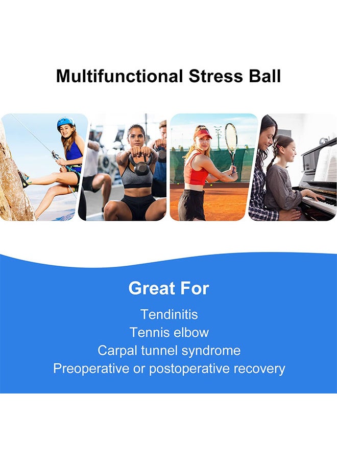 Hand Exercise Ball, 3PCS Hand Grip Strength Trainer Squeeze Balls For Hand Flexibility Recovery Sports Massage Rehabilitation Grip Strength Ball Hand Wrist Trainer With Different Hardness