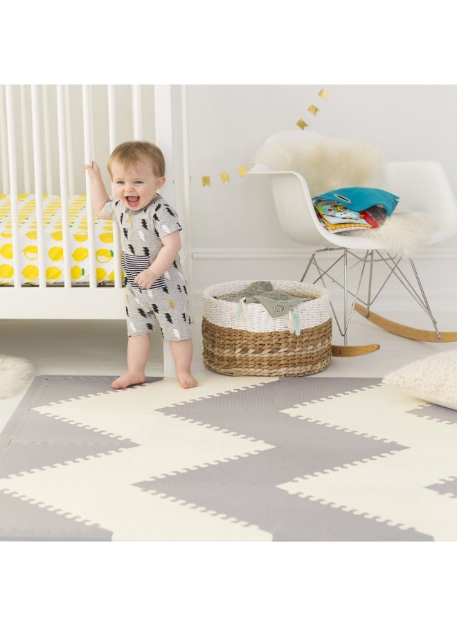 Playspot Geo Floor TilesGrey & Cream