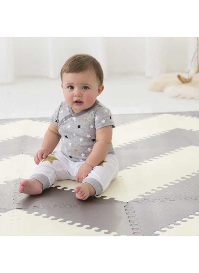 Playspot Geo Floor TilesGrey & Cream