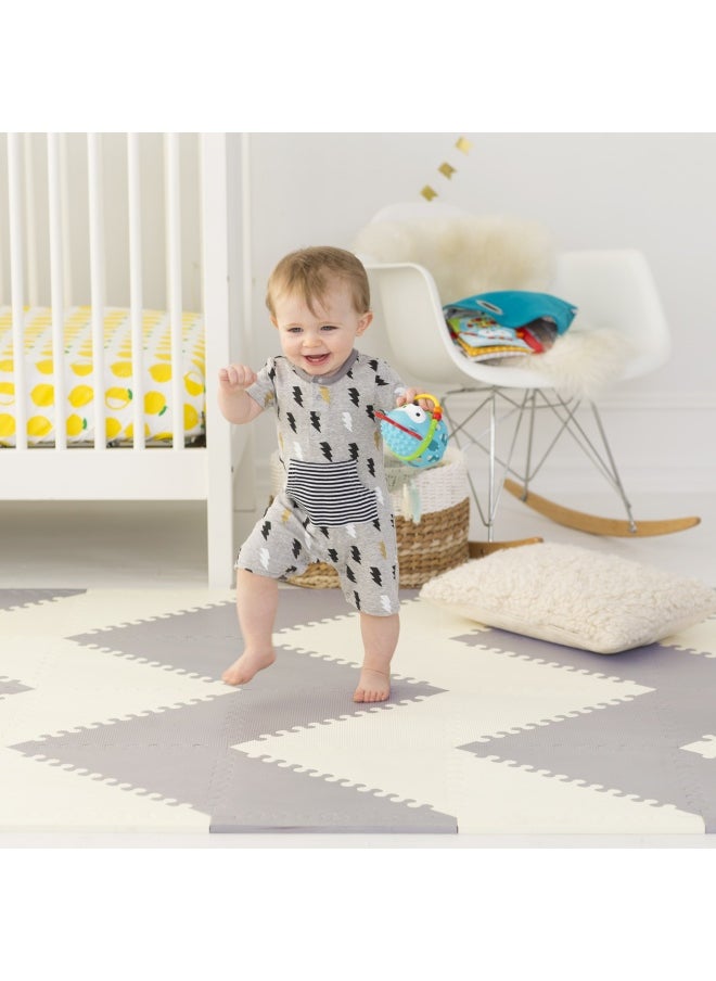 Playspot Geo Floor TilesGrey & Cream